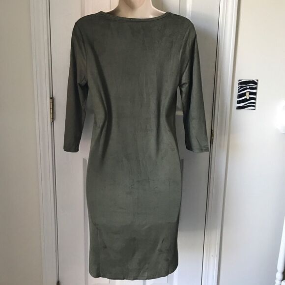 Faux suede bodycon dress - Picture 3 of 3